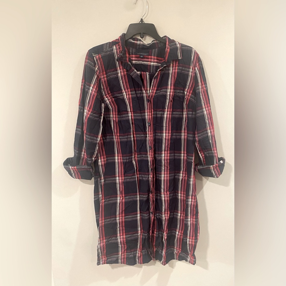 Tommy Hilfiger Plaid Shirtdress